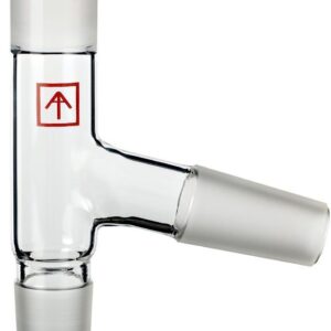 Ai 24/40 Joint 75° Glass Three-Way Tee Adapter