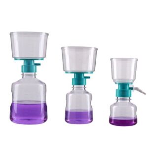 Nest Vacuum Filtration Systems Filter Tops and Receiving Bottles, PVDF