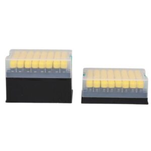 NEST Cryovials 2D barcode on bottom, and 1D barcode on side, compatible with Brooks system External Threaded - Racked packaging