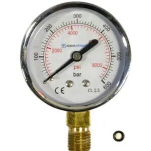 Pressure Gauge for MP24, MP40 and EP40 Pellet Presses