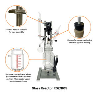 Glass Reactor Ai 5L Single Jacketed - 115V/230V Compatible