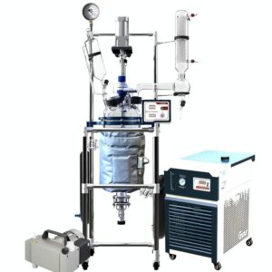 Ai 10L Single or Dual Jacketed Glass Reactor w/ Chiller & Pump