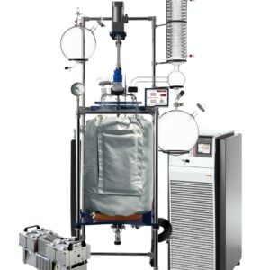 Ai R Series 100L Single Jacketed Glass Reactor package w/ Chiller & Pump
