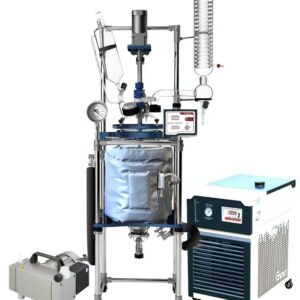 Ai 20L Single or Dual Jacketed Glass Reactor w/ Chiller & Welch Pump