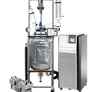 Ai 50L Single or Dual Jacketed Glass Reactor w/ Chiller & Welch Pump