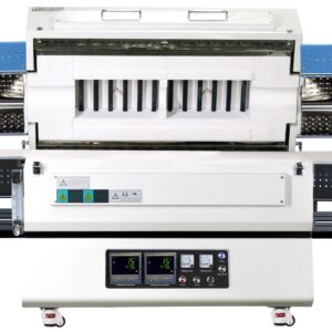 1500C 1-3 Zone Top-Open Tube Furnace with Alumina Tube and Sealing Flanges