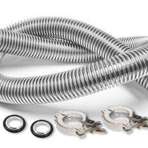 Ai KF25 2M Flexible SST Bellow with Clamps & Centering Rings