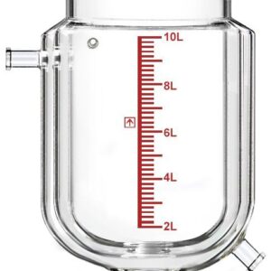 Dual-Jacketed 10L Reactor Vessel for Ai R10 Glass Reactors