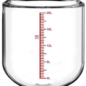 Non-Jacketed 20L Reactor Vessel for Ai R20 Glass Reactors