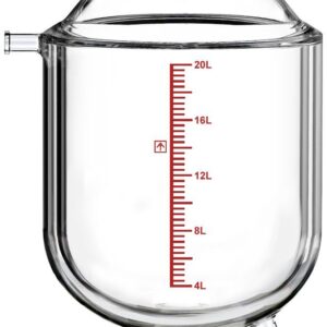 Single-Jacketed 20L Reactor Vessel for Ai R20 Glass Reactors