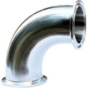Ai 2" One-Piece 304 SST 90 Degree Sanitary Tri-Clamp Elbow