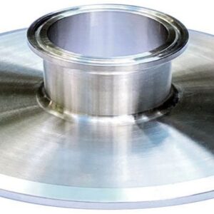 Ai One-Piece 304 SST 6" to 2" Sanitary Tri-Clamp Adapter