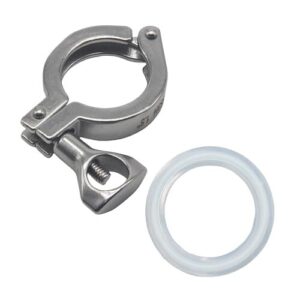 Single Pin Heavy Duty Tri Clamp with Silicone Gasket